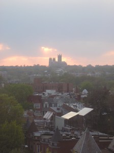 Sunset over Washington National Cathedral